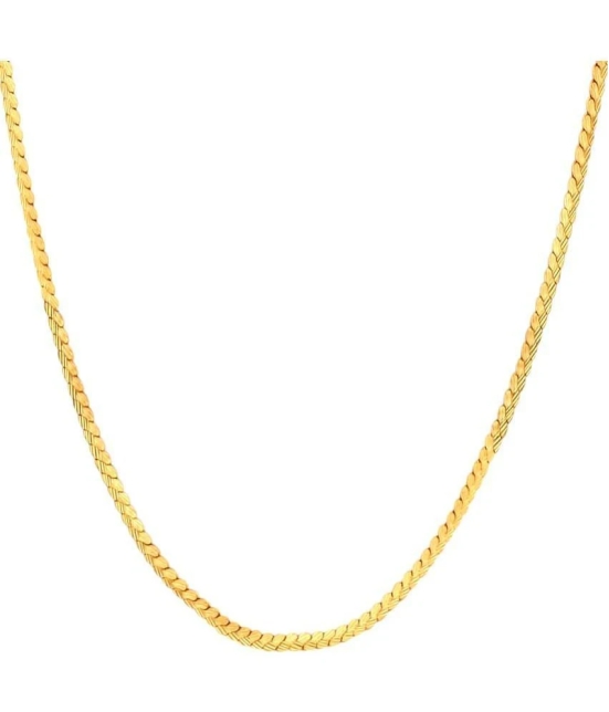 FASHION FRILL - Gold Plated Chain ( Pack of 1 ) - Golden