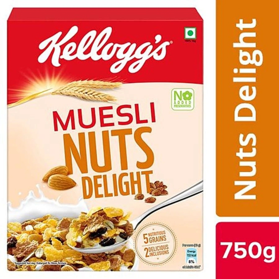 Kelloggs Muesli Nut Delight, 750 Gm