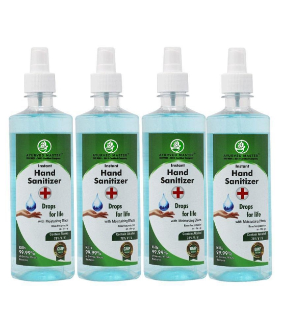 AYURVED MASTER Sanitizers 250 mL Pack of 4