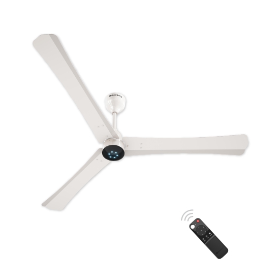 Atomberg Renesa+ 1400mm BLDC motor Energy Saving Anti-Dust Ceiling Fan with Remote Control | Pearl White