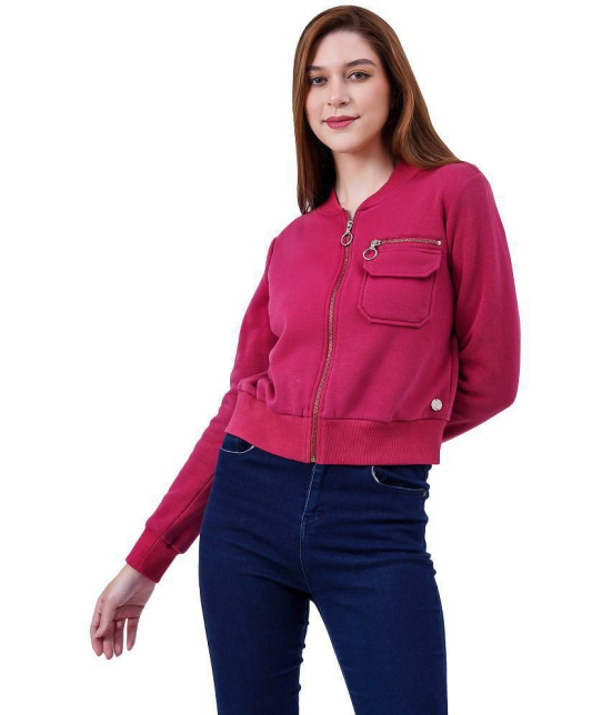 NUEVOSDAMAS - Fleece Maroon Jackets Pack of 1 - None