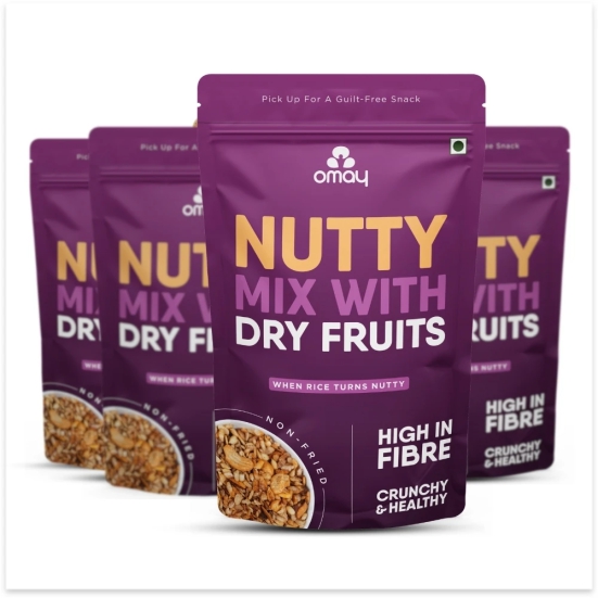 Omay Foods Nutty Mix with Dry-Fruits, 50 gm (4 Pcs)