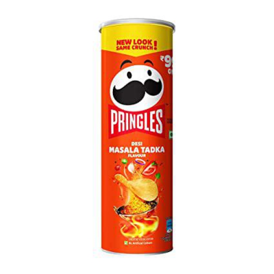 Pringles Potato Crisps Desi Masala Tadka 107G