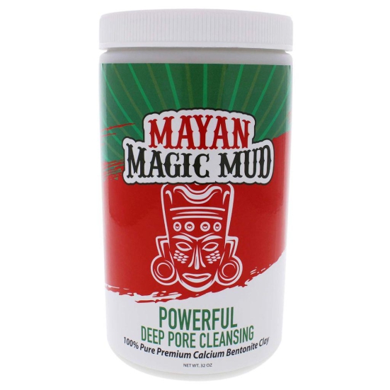 Mayan Magic Mud Powerful deep Pore Cleansing Clay for men & women - 32 oz Cleanser