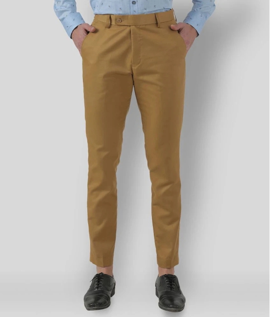 Inspire Clothing Inspiration - Khaki Polycotton Slim - Fit Mens Chinos ( Pack of 1 ) - None