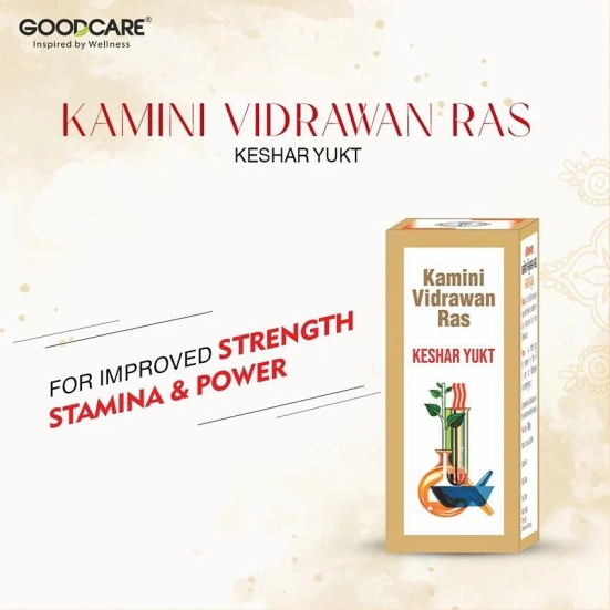 Goodcare Kamini Vidrawan Ras Keshar Yukta Ayurveda Tablet-10Gms (40 Pills)