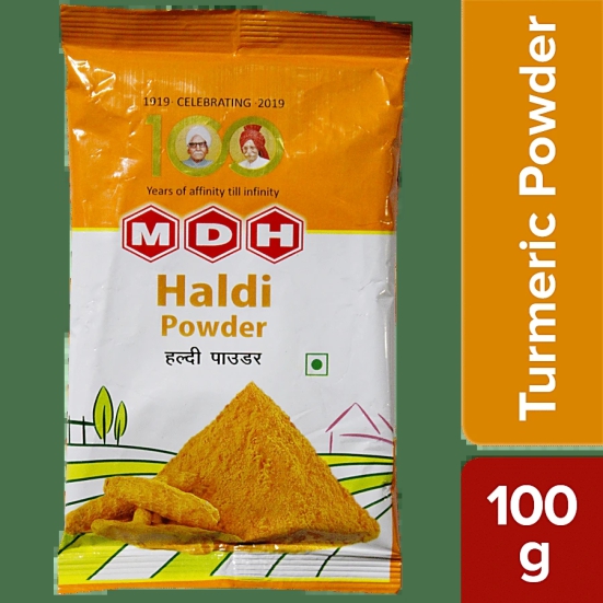 Mdh Powder - Haldi, 100 G Poly Pack