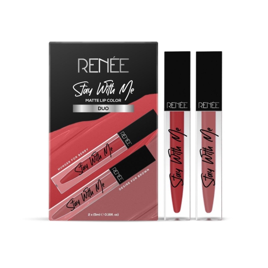 RENEE Stay With Me Duo Desire For Brown & Hunger For Berry 5ml each