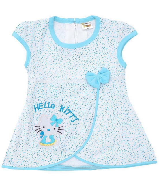 NammaBaby - Blue Cotton Blend Baby Girl Frock ( Pack of 1 ) - None