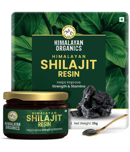 Himalayan Organics Pure Shilajit Resin to Boost Performance,Power, Stamina, Endurance, Strength With Fulvic Acid & 85+ Trace Minerals Complex for Energy,Maximum Potency I - 25g