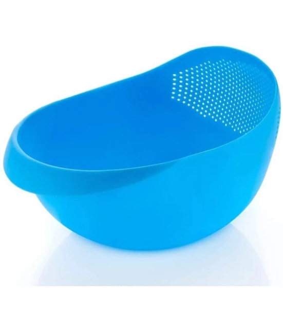 HOMETALES Blue Plastic Colander ( Pack of 1 ) - Blue