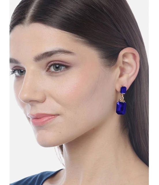 YOUBELLA Blue Danglers Earrings ( Pack of 1 ) - Blue