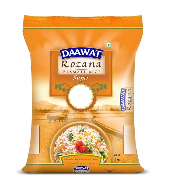 Daawat Basmati Rice, Rozana (Super), 1Kg