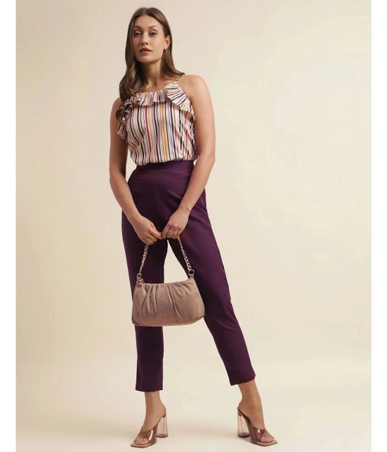 Selvia Multicolor Striped Pant Top Set - None