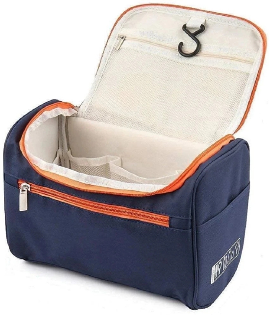 NAMRA Blue SHASAN WATERPROOF TRAVEL COSTMTIC BAG - Blue