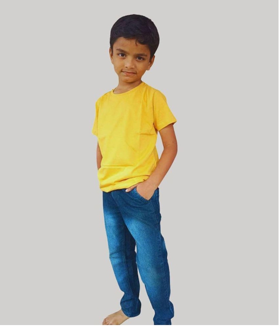 ferocious - Yellow Cotton Boy's T-Shirt ( Pack of 1 ) - None