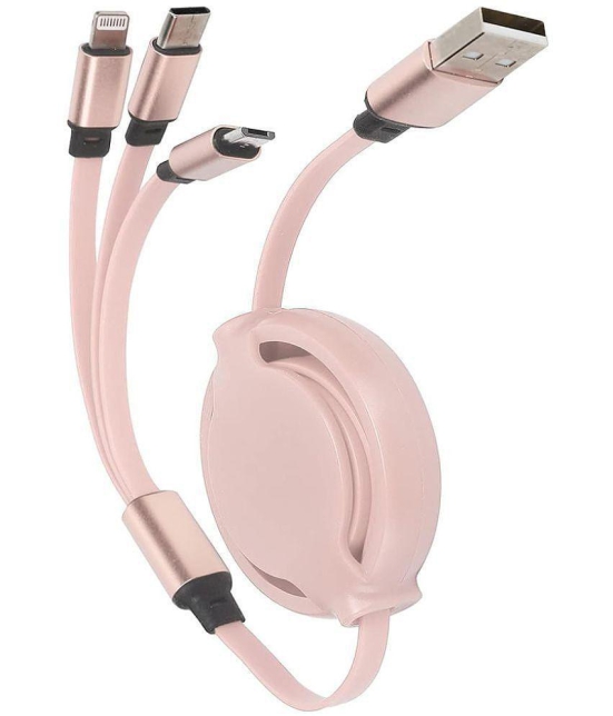 NBOX - Pink 3A Multi Pin Cable 1.2 Meter - Pink