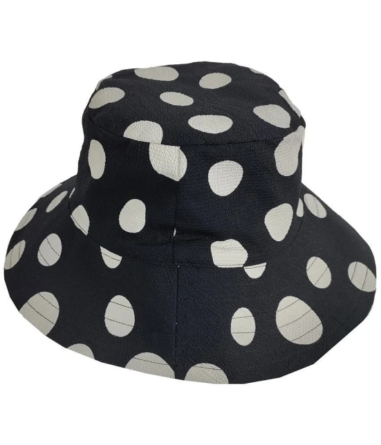 NUEVOSDAMAS Womens Black Polyester Hats For Summer ( Pack of 1 ) - Black