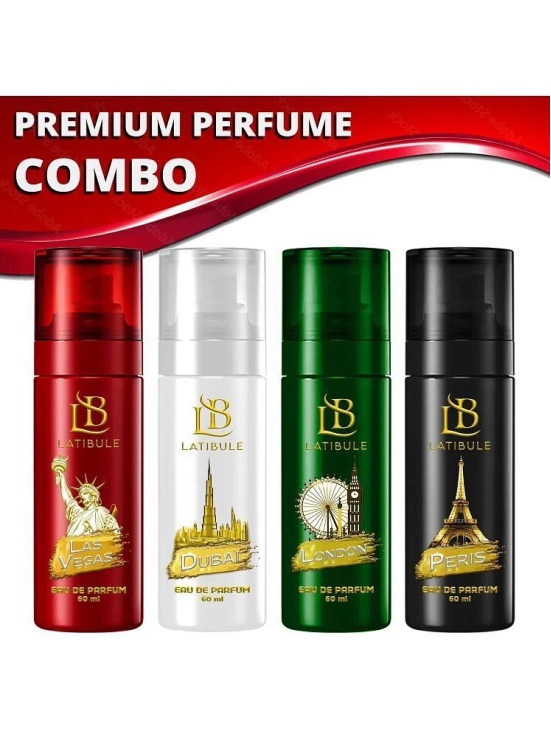 Latibule “Modern perfume Deodorant Spray & Perfume for Unisex 60 ml ( Pack of 4 )