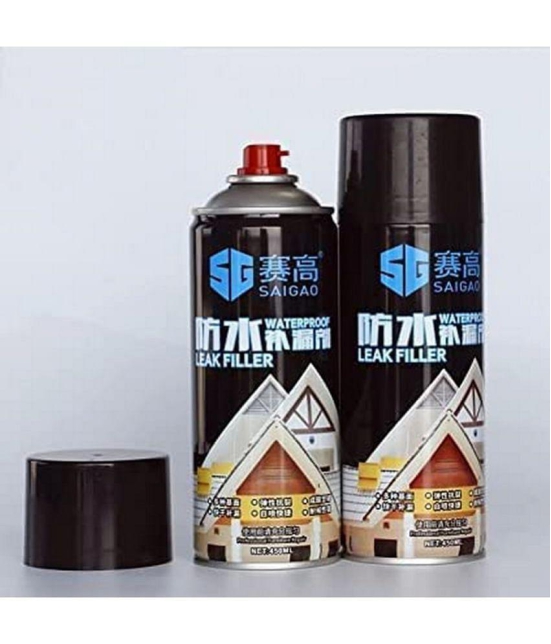 Waterproof Leaks Cracks Holes Corrosion Filler Spray Rubber Flex Coating Repair Spray - Home Kitchen Utility -  450 ml