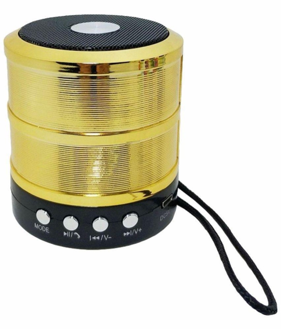 Neo 887 MINI 5 W Bluetooth Speaker Bluetooth v5.0 with USB Playback Time 2 hrs Gold - Gold