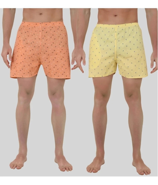 Forbro - Multicolor Forbro Cotton Blend Mens Boxer- ( Pack of 2 ) - None