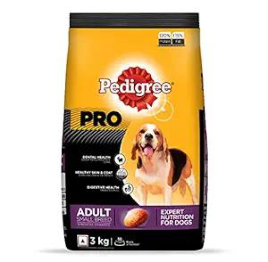 Pedigree PRO Expert Nutrition, Dry Dog Food for Adult Small Breed Dogs (9 Months Onwards) 3 kgs