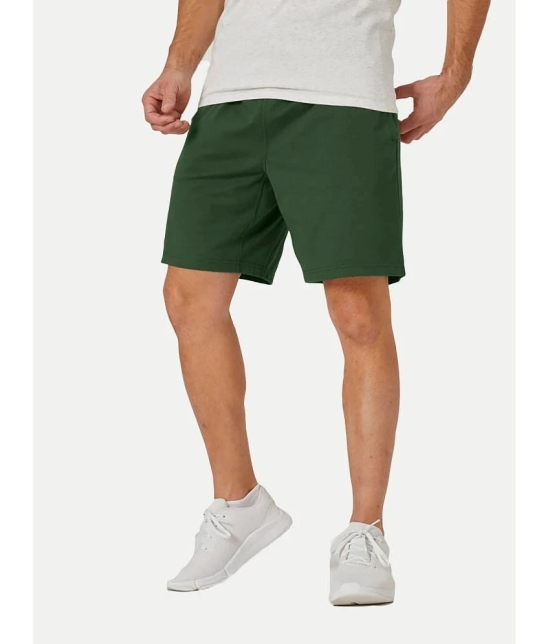 Radprix Green Cotton Mens Shorts ( Pack of 1 ) - None