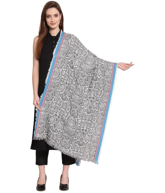 Anekaant Black Abstract Shawl - Single