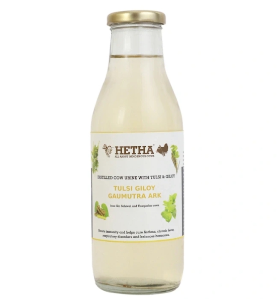 Tulsi Giloy Gaumutra Ark (Size - 1000 ml) by HETHA ORGANICS LLP