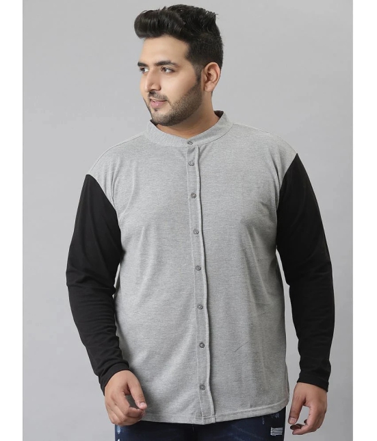 instaFab - Grey Cotton Oversized Fit Mens Casual Shirt ( Pack of 1 ) - None