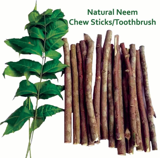 Natural Neem Chew Sticks/Tree Datun Twigs Organic Toothbrush