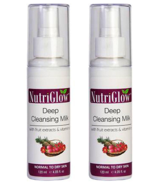 Nutriglow Deep Cleansing Milk Lotion 120 ml Pack of 2