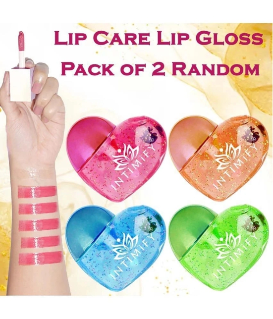 Intimify Shiny Lip Gloss, Transparent Glossy Lip Gloss, Red Lips, Pink Lips, 10Ml