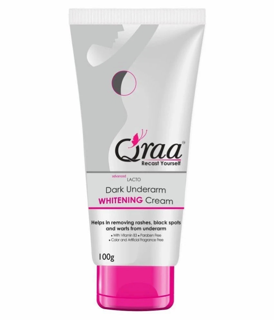 Qraa Advanced Lacto Dark Underarm Whitening Cream 100g Cream