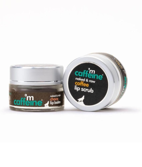 mCaffeine Lip Polishing Kit with Coffee Lip Scrub & Choco Lip Balm - 100% Vegan