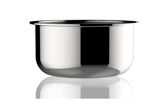 Stahl Triply Stainless Steel Artisan Tope with Lid (Size - 24cm/5.7ltr) by Mahavir Home Store