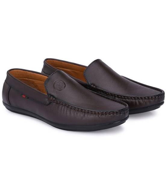 ShoeRise Brown Mens Slip on - 11