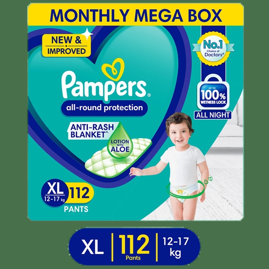 Pampers All Round Protection 12+ Kg Diaper Pants - XL, 20 pcs