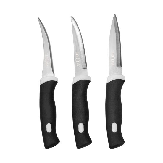 LA'FORTE 3 Pcs Knife Set Ultra Sharp (Black)