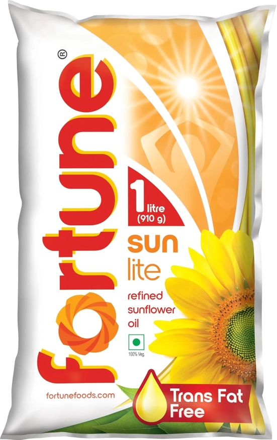 Fortune Sunflower Oil 1L  Pouch