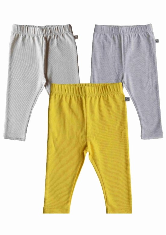 Combo Leggings (Yellow+Cream+Grey)