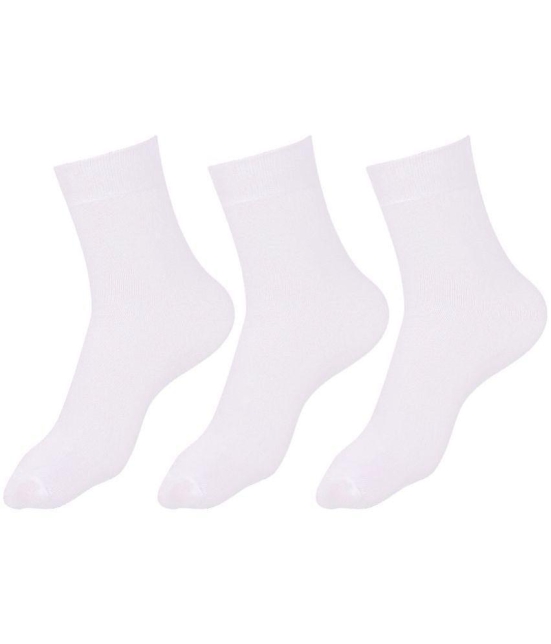 Dollar - White Cotton Boys School Socks ( Pack of 3 ) - 2-3Years