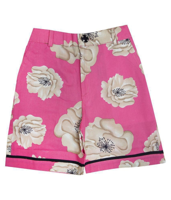 Zadmus - Pink Cotton Girls Hot Pants ( ) - None