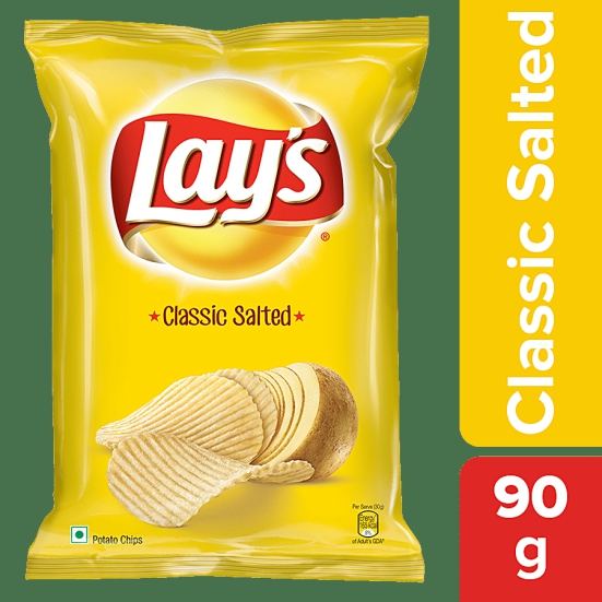 Lays Potato Chips - Simple Classic Salted, 90 G Pouch