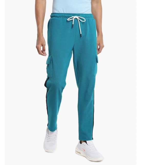 Campus Sutra - Cotton Blend Blue Mens Trackpants ( Single Pack ) - None