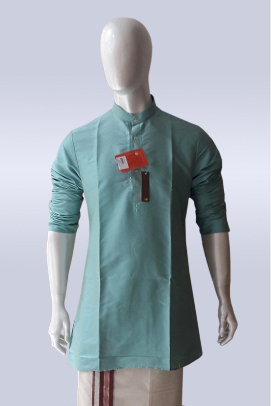 Pastel Blue Color Silk Kurta