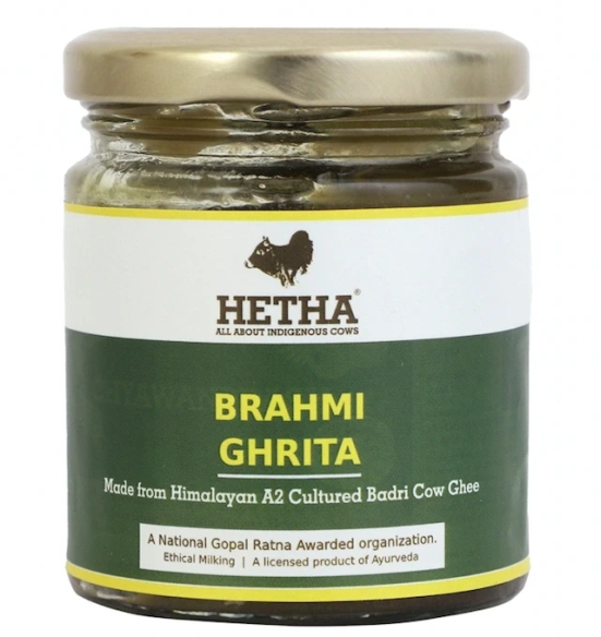 Brahmi Ghrita / Brahmi Ghee (Size - 200 ml) by HETHA ORGANICS LLP