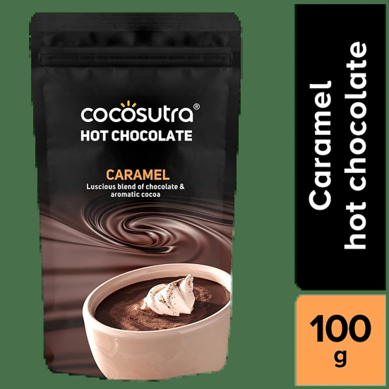 Cocosutra Caramel Hot Chocolate Powder, 100 gms