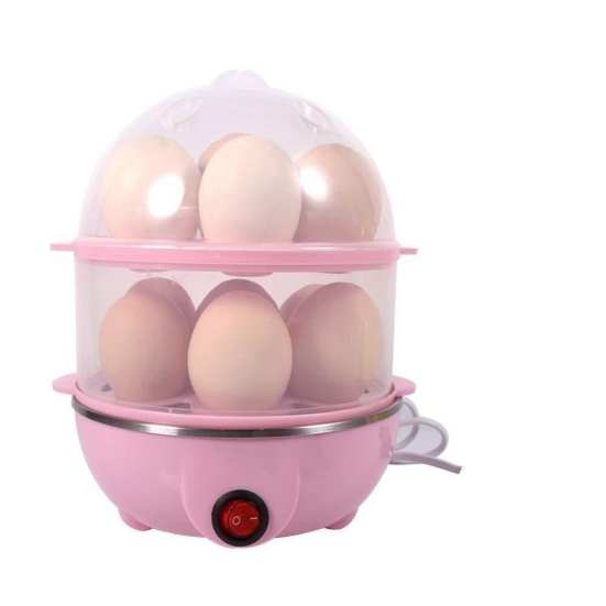 NILKANT ENTERPRISEMulti-Function Electric 2 Layer Egg Boiler Cooker&Steamer Egg Cooker and Poacher 14 Egg Cooker, Egg Poacher,Egg Boiler Electric Automatic Off Egg Steamer,Egg Boiler